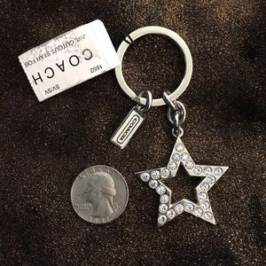 NWT Coach Star Keychain